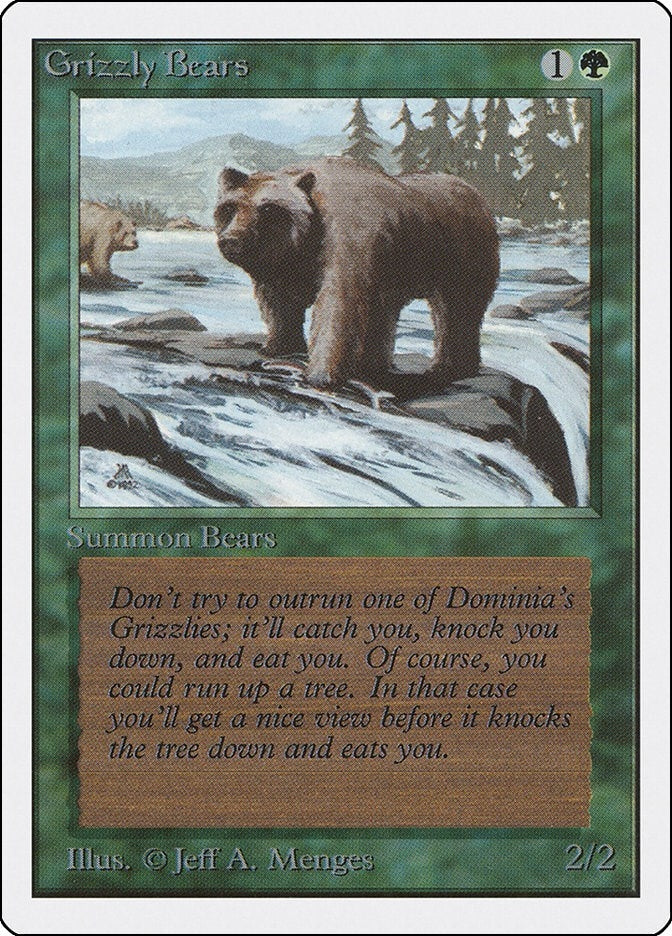 Image for Grizzly Bears [Unlimited Edition] - Magic: The Gathering