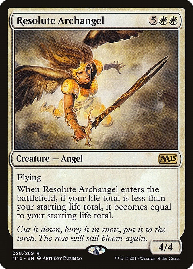 Image for Resolute Archangel (28) [Magic 2015 (M15)] - Magic: The Gathering