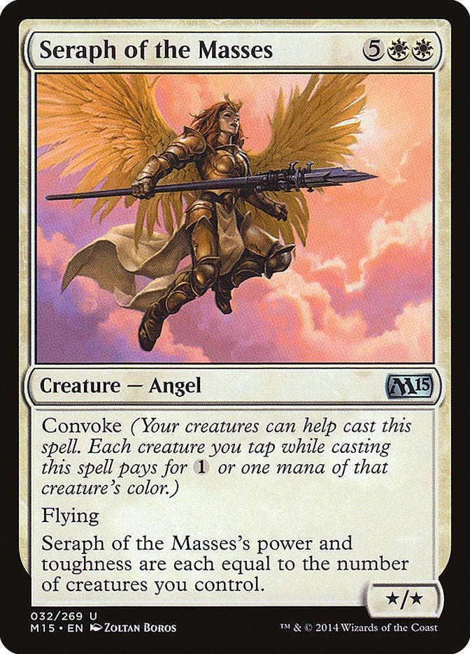 Image for Seraph of the Masses (32) [Magic 2015 (M15)] - Magic: The Gathering