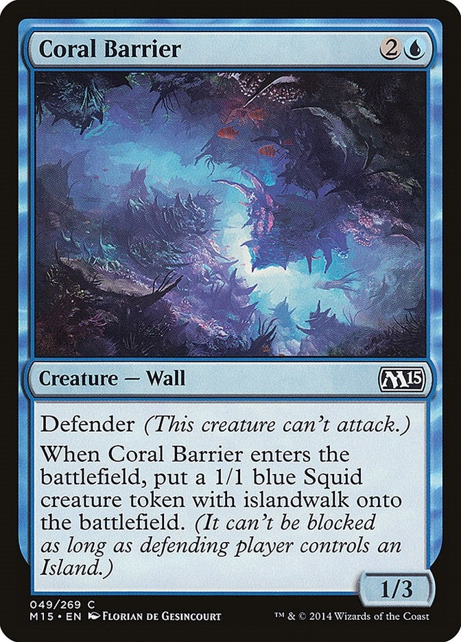 Image for Coral Barrier (49) [Magic 2015 (M15)] - Magic: The Gathering