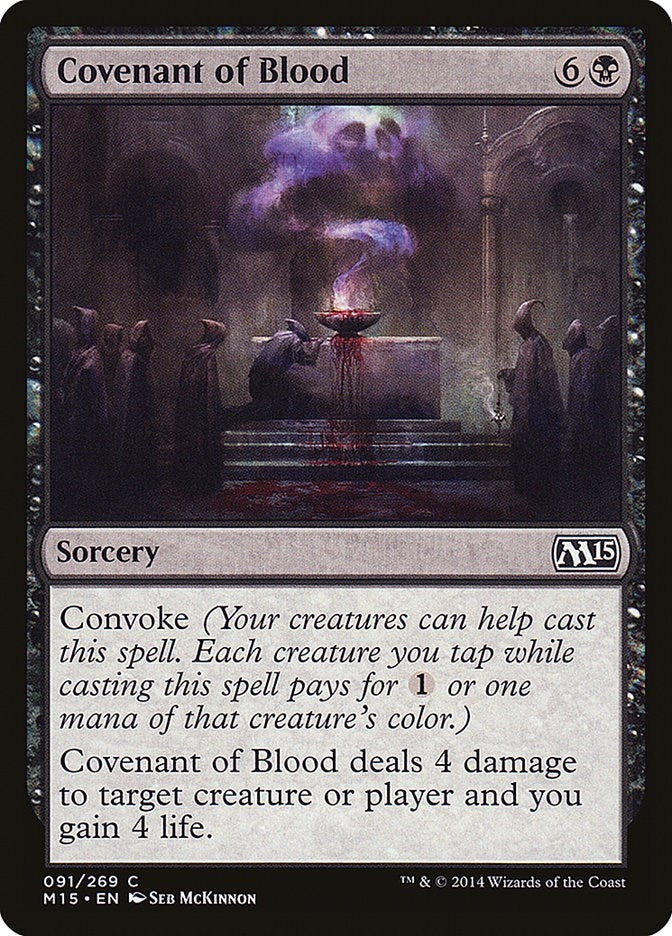 Image for Covenant of Blood (91) [Magic 2015 (M15)] - Magic: The Gathering