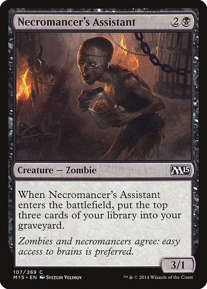 Image for Necromancer's Assistant (107) [Magic 2015 (M15)] - Magic: The Gathering