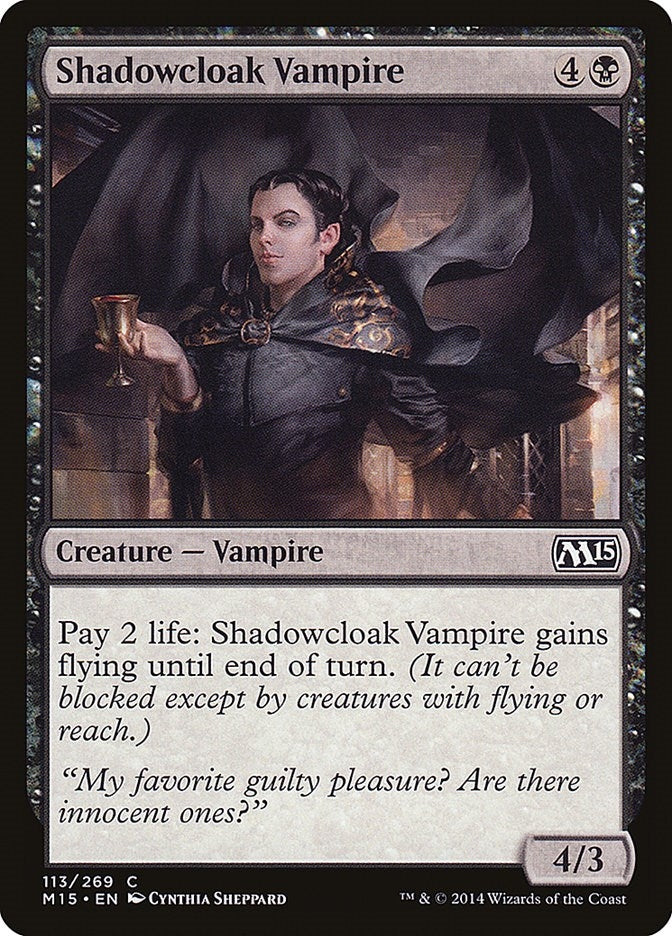 Image for Shadowcloak Vampire (113) [Magic 2015 (M15)] - Magic: The Gathering