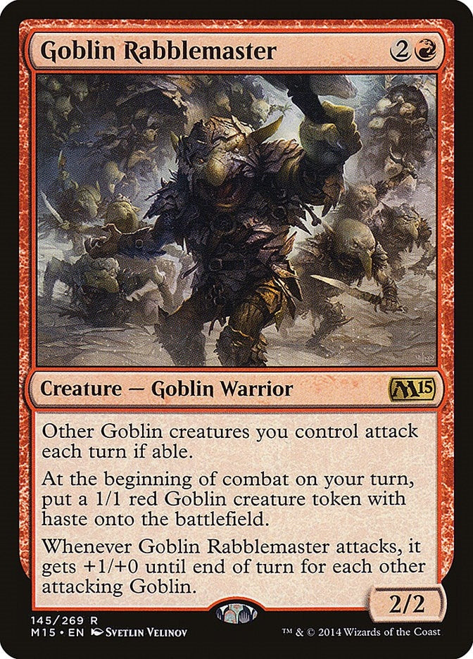 Image for Goblin Rabblemaster (145) [Magic 2015 (M15)] - Magic: The Gathering