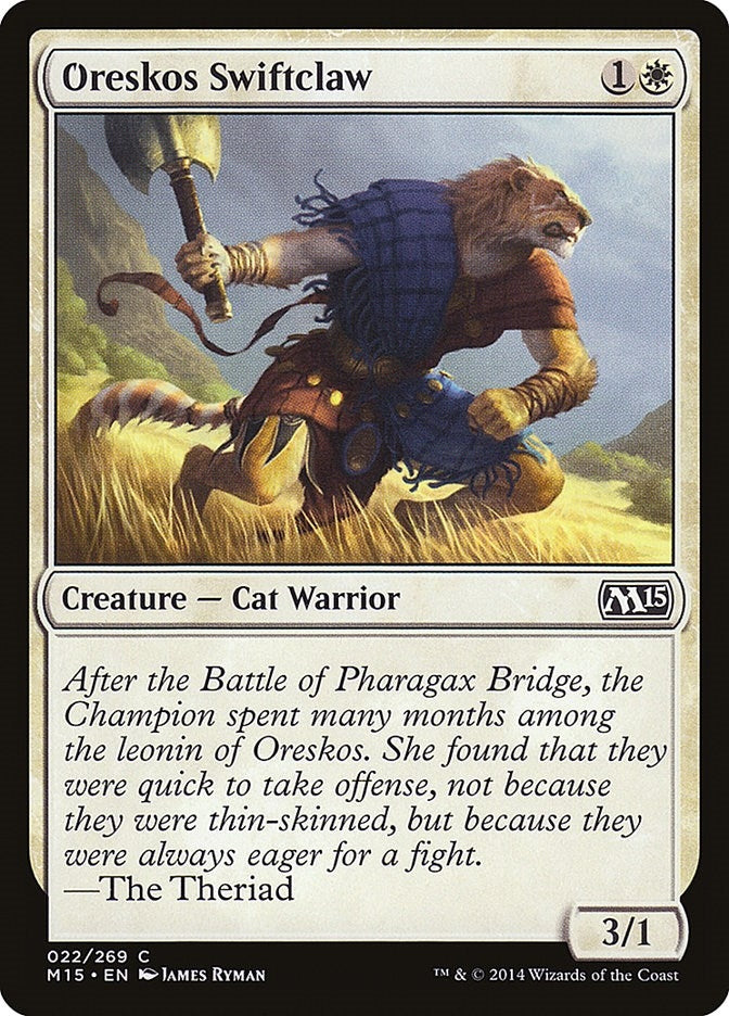 Image for Oreskos Swiftclaw (22) [Magic 2015 (M15)] - Magic: The Gathering