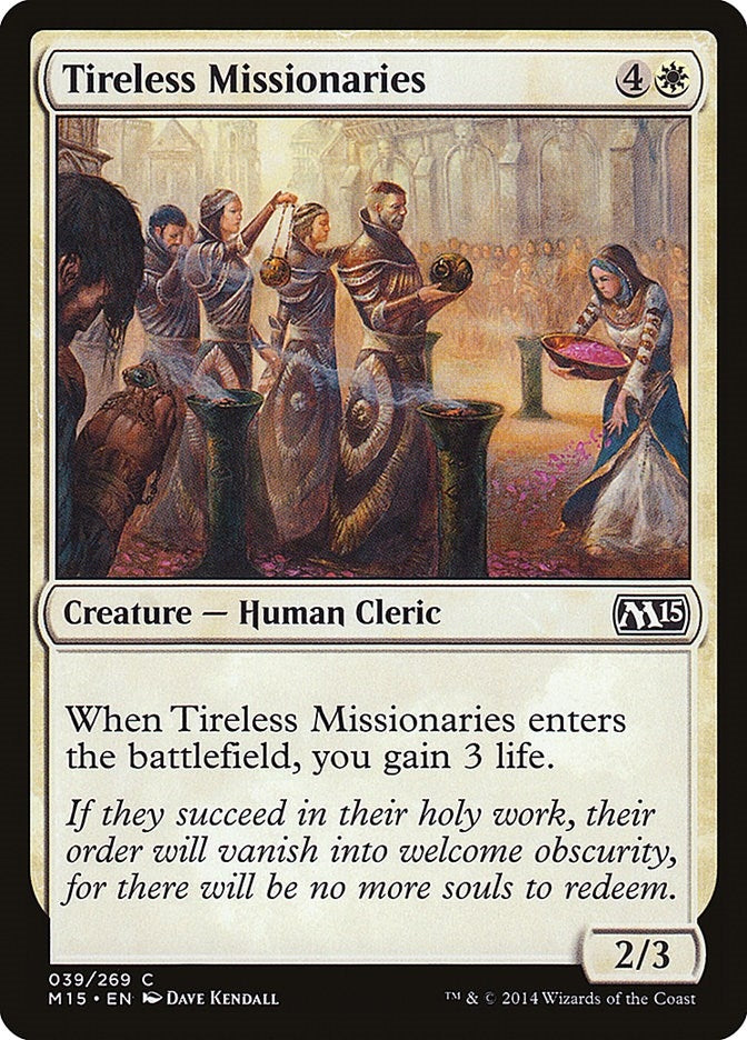 Image for Tireless Missionaries (39) [Magic 2015 (M15)] - Magic: The Gathering