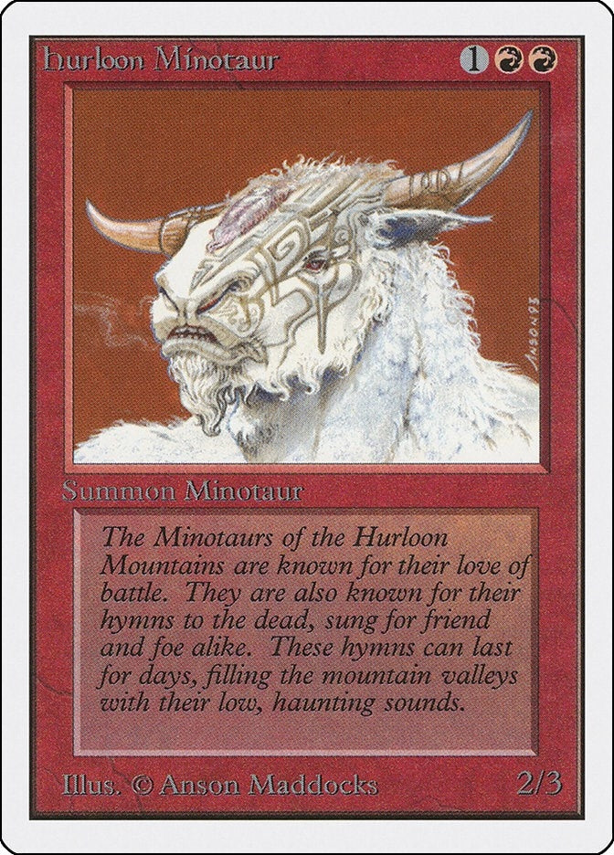 Image for Hurloon Minotaur [Unlimited Edition] - Magic: The Gathering