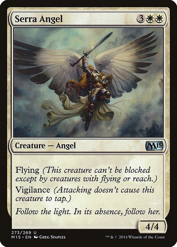 Image for Serra Angel (273) [Magic 2015 (M15)] - Magic: The Gathering