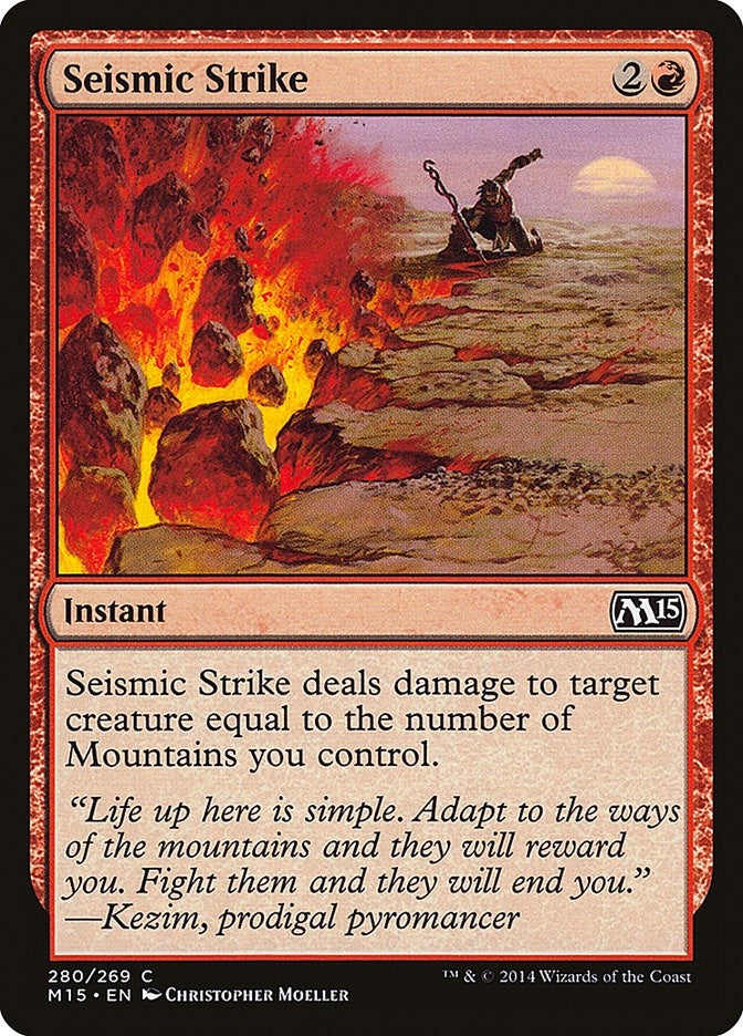 Image for Seismic Strike (280) [Magic 2015 (M15)] - Magic: The Gathering