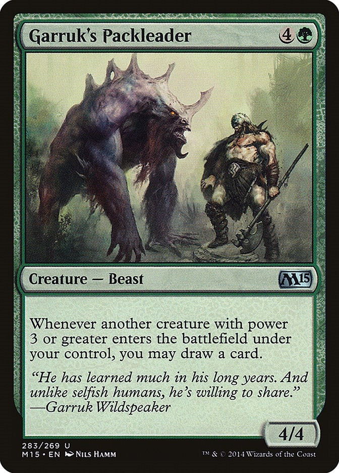 Image for Garruk's Packleader (283) [Magic 2015 (M15)] - Magic: The Gathering