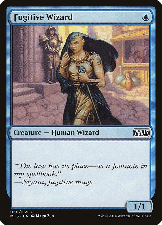 Image for Fugitive Wizard (56) [Magic 2015 (M15)] - Magic: The Gathering