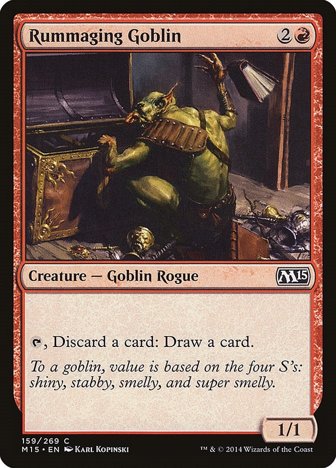 Image for Rummaging Goblin (159) [Magic 2015 (M15)] - Magic: The Gathering