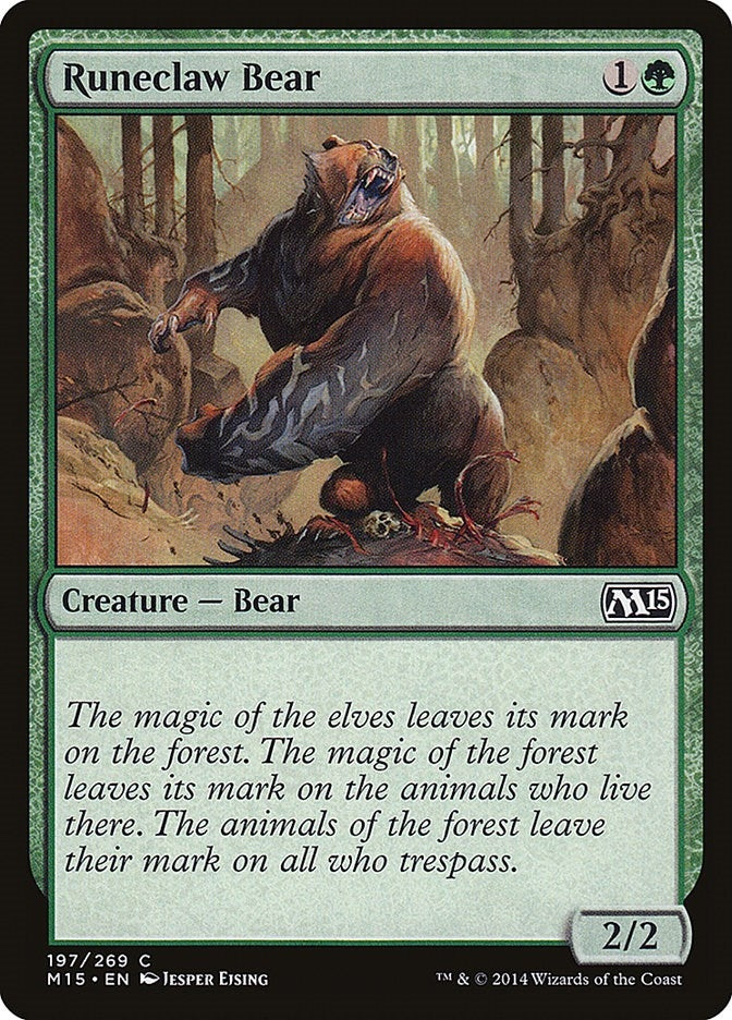 Runeclaw Bear (197) [Magic 2015 (M15)]