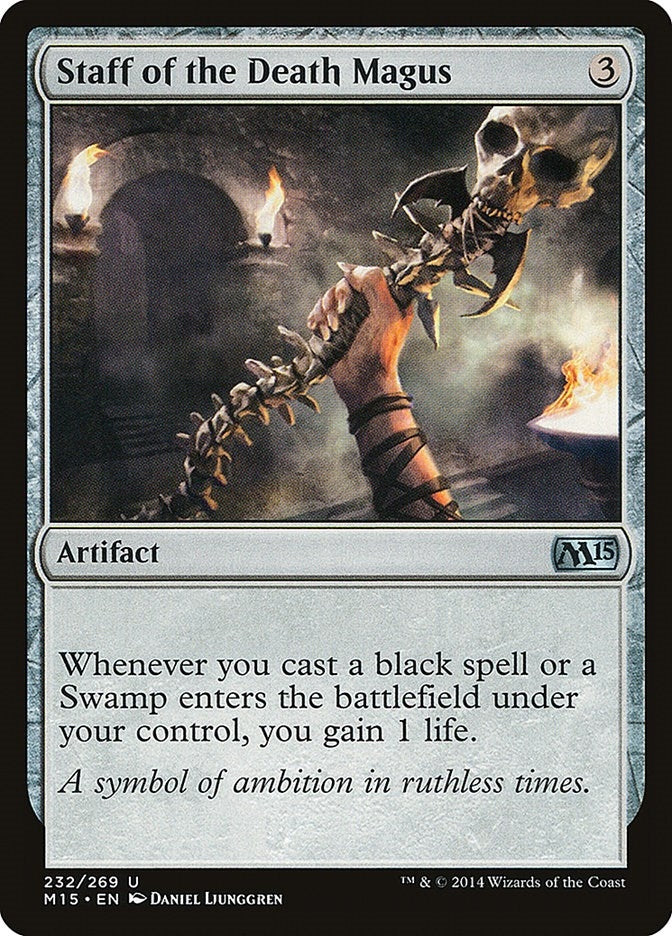 Image for Staff of the Death Magus (232) [Magic 2015 (M15)] - Magic: The Gathering