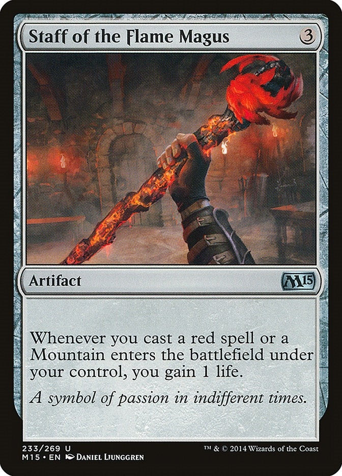 Image for Staff of the Flame Magus (233) [Magic 2015 (M15)] - Magic: The Gathering