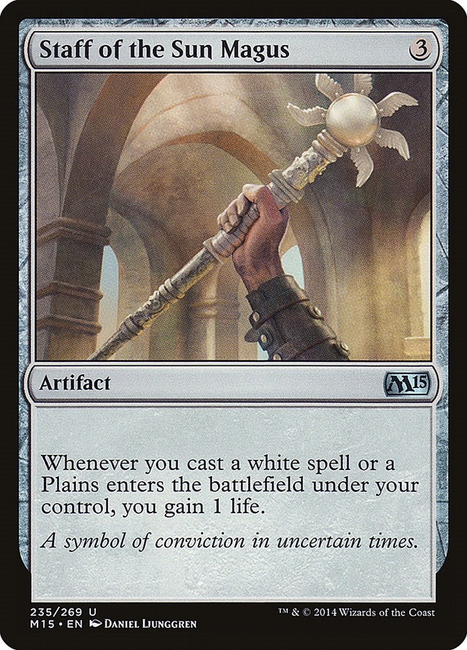 Image for Staff of the Sun Magus (235) [Magic 2015 (M15)] - Magic: The Gathering