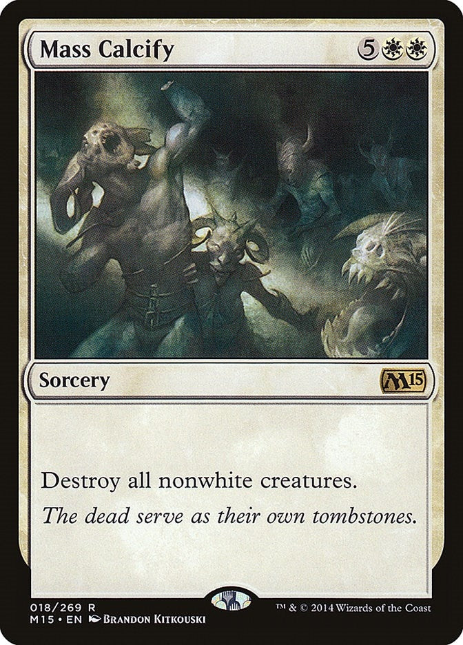 Image for Mass Calcify (18) [Magic 2015 (M15)] - Magic: The Gathering