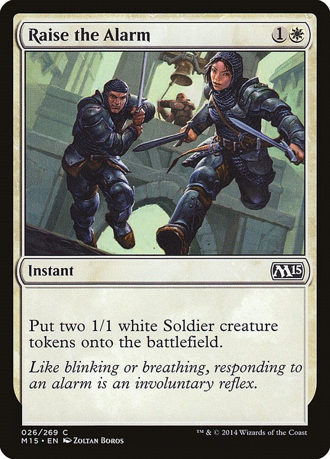 Image for Raise the Alarm (26) [Magic 2015 (M15)] - Magic: The Gathering