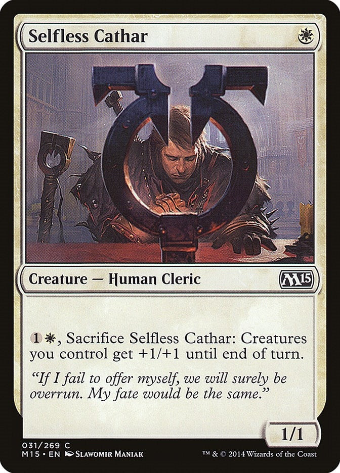Image for Selfless Cathar (31) [Magic 2015 (M15)] - Magic: The Gathering