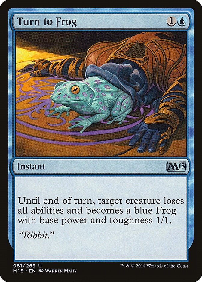 Image for Turn to Frog (81) [Magic 2015 (M15)] - Magic: The Gathering