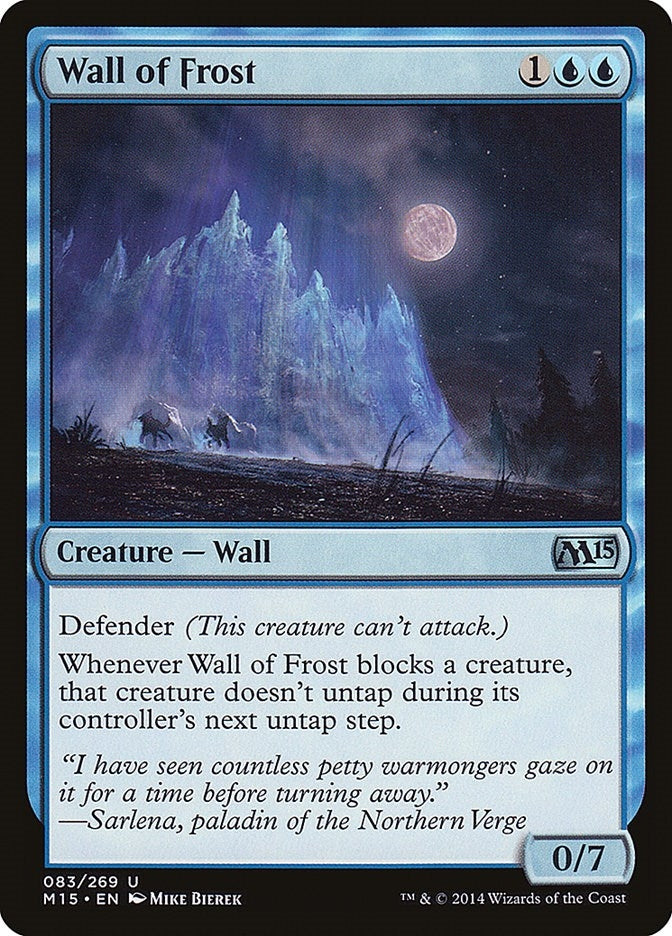 Image for Wall of Frost (83) [Magic 2015 (M15)] - Magic: The Gathering