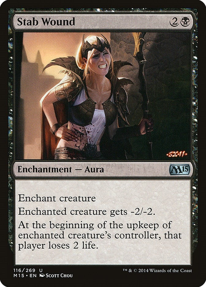 Image for Stab Wound (116) [Magic 2015 (M15)] - Magic: The Gathering