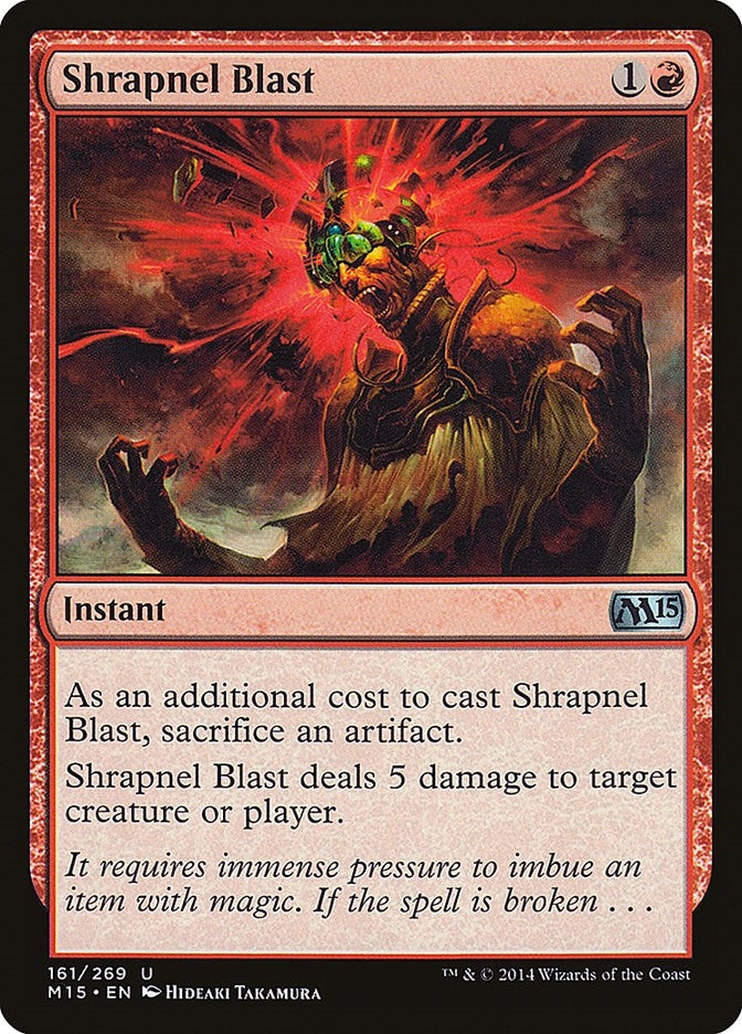 Image for Shrapnel Blast (161) [Magic 2015 (M15)] - Magic: The Gathering