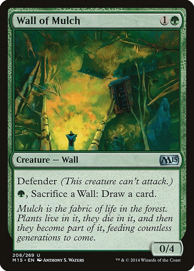 Image for Wall of Mulch (208) [Magic 2015 (M15)] - Magic: The Gathering