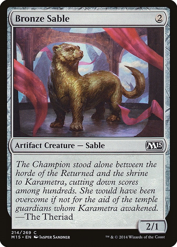 Image for Bronze Sable (214) [Magic 2015 (M15)] - Magic: The Gathering