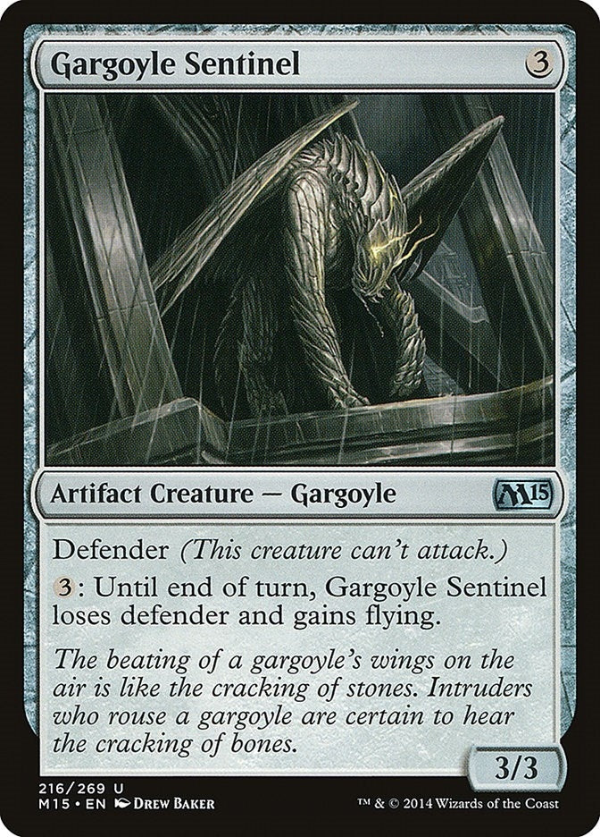 Image for Gargoyle Sentinel (216) [Magic 2015 (M15)] - Magic: The Gathering