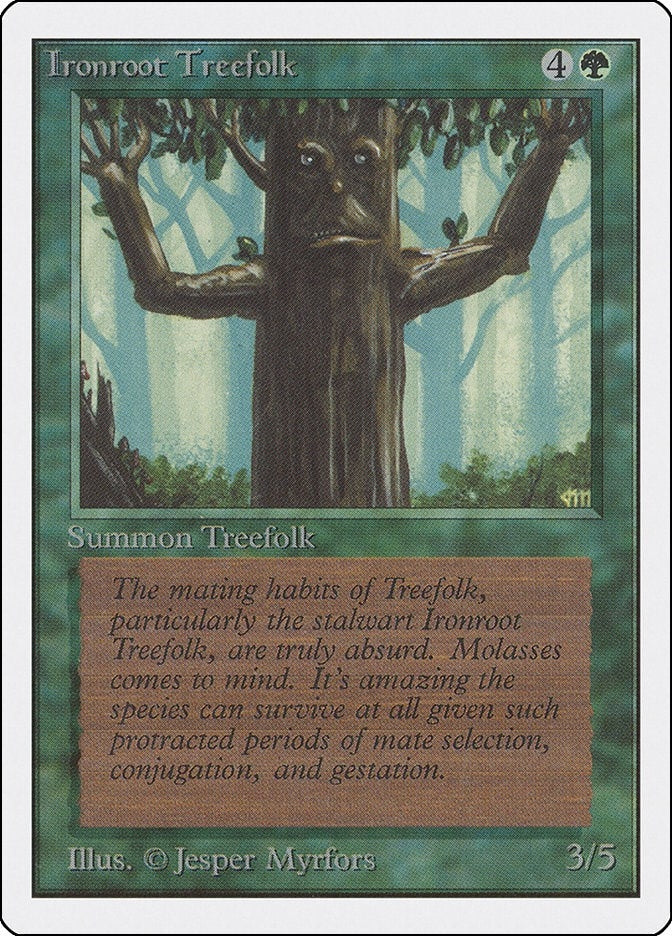 Image for Ironroot Treefolk [Unlimited Edition] - Magic: The Gathering