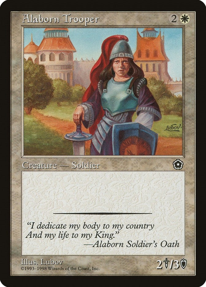 Image for Alaborn Trooper [Portal Second Age] - Magic: The Gathering
