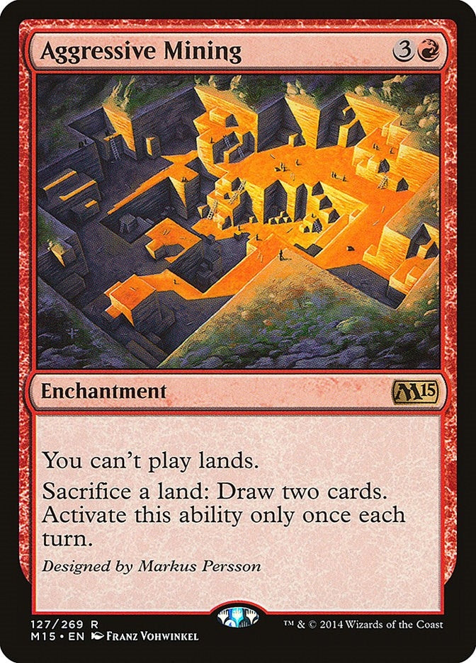 Image for Aggressive Mining (127) [Magic 2015 (M15)] - Magic: The Gathering