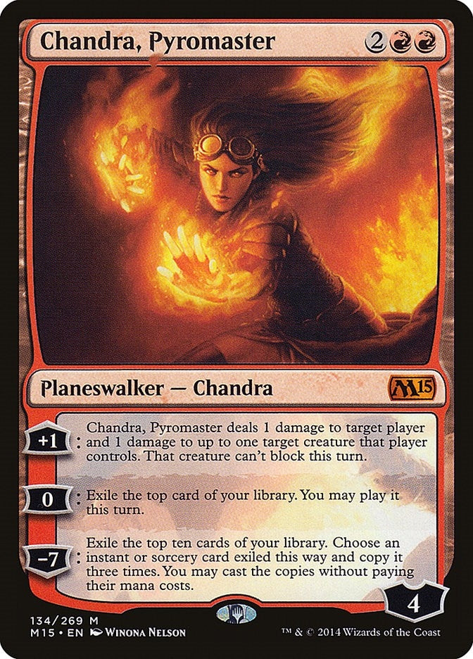 Image for Chandra, Pyromaster (134) [Magic 2015 (M15)] - Magic: The Gathering
