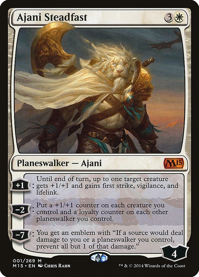 Image for Ajani Steadfast (1) [Magic 2015 (M15)] - Magic: The Gathering