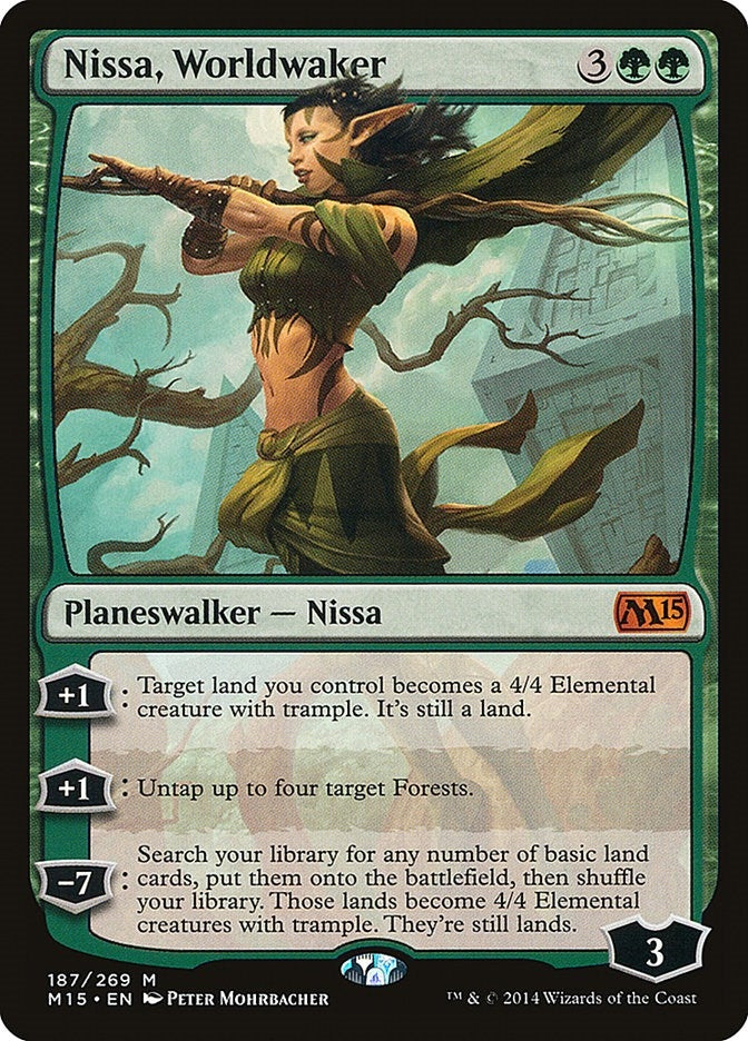 Image for Nissa, Worldwaker (187) [Magic 2015 (M15)] - Magic: The Gathering