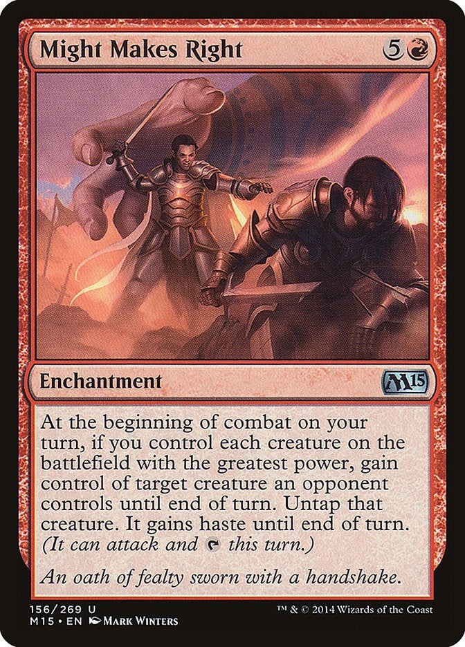 Image for Might Makes Right (156) [Magic 2015 (M15)] - Magic: The Gathering