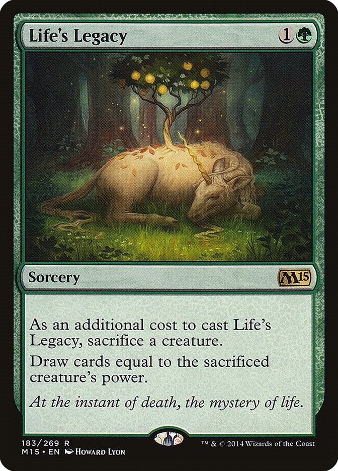 Image for Life's Legacy (183) [Magic 2015 (M15)] - Magic: The Gathering