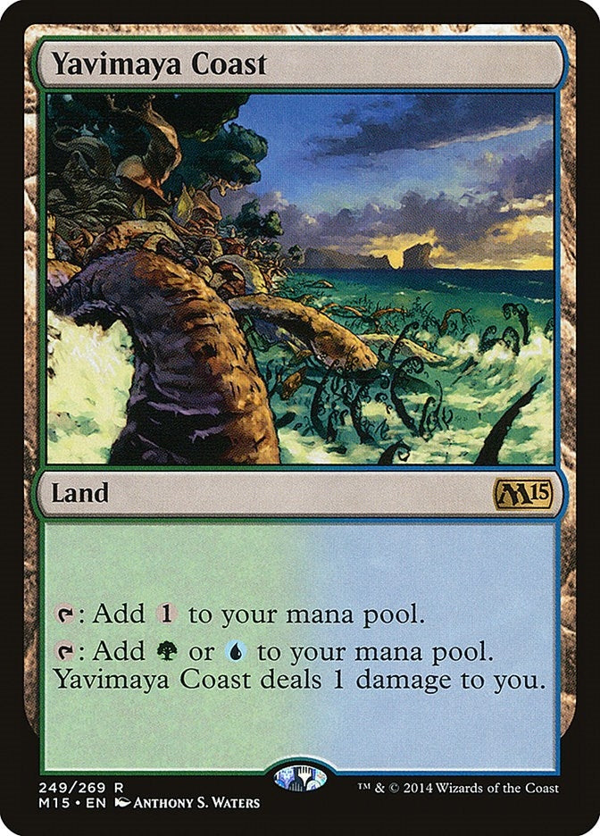Image for Yavimaya Coast (249) [Magic 2015 (M15)] - Magic: The Gathering