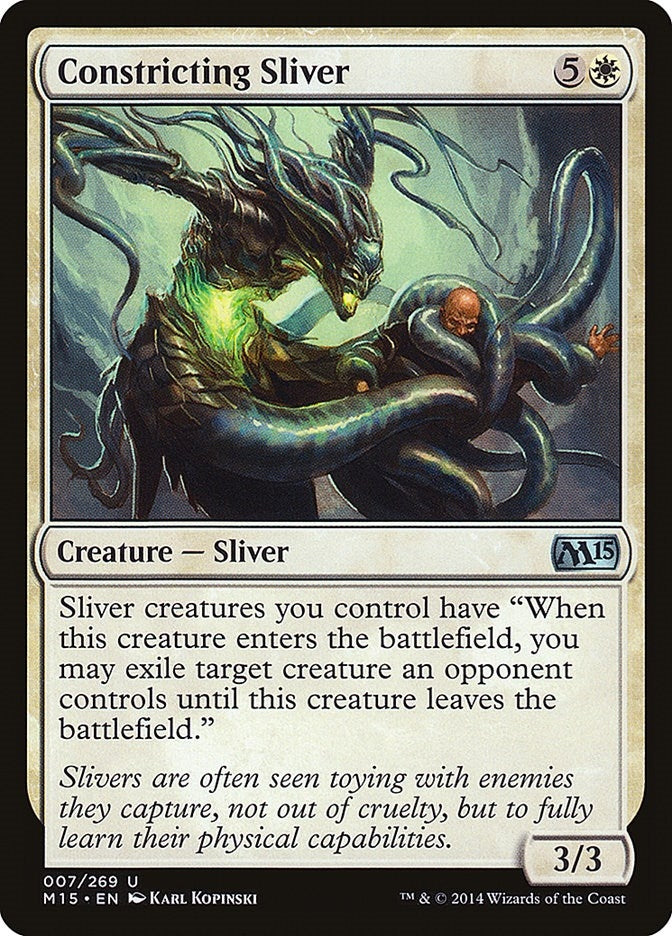 Image for Constricting Sliver (7) [Magic 2015 (M15)] - Magic: The Gathering