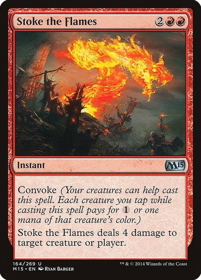 Image for Stoke the Flames (164) [Magic 2015 (M15)] - Magic: The Gathering