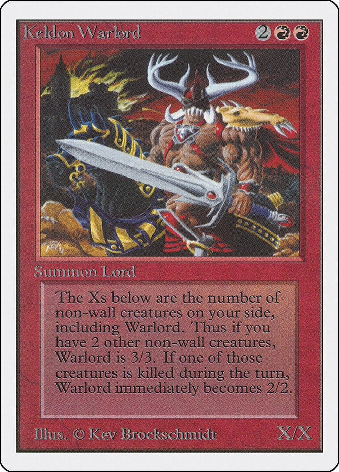 Image for Keldon Warlord [Unlimited Edition] - Magic: The Gathering