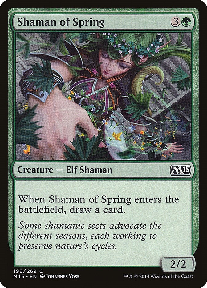 Image for Shaman of Spring (199) [Magic 2015 (M15)] - Magic: The Gathering