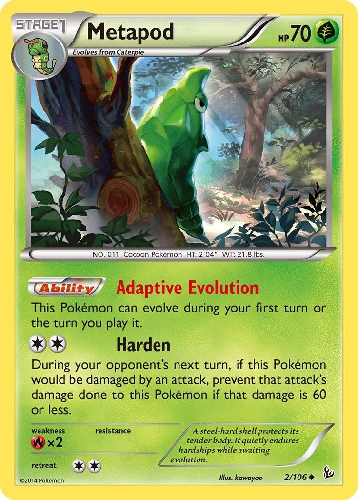 Image for Metapod (2/106) [XY - Flashfire] - Pokemon