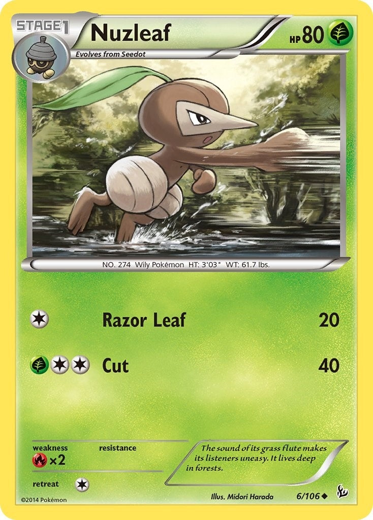 Image for Nuzleaf (6/106) [XY - Flashfire] - Pokemon