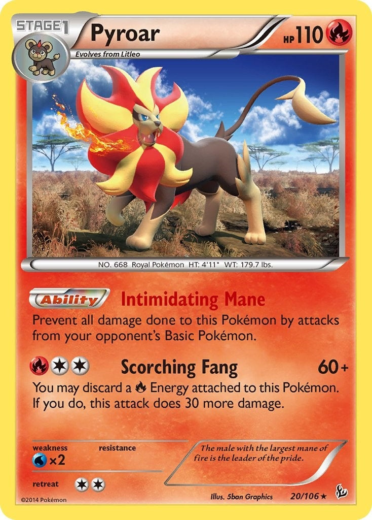 Image for Pyroar (20/106) [XY - Flashfire] - Pokemon