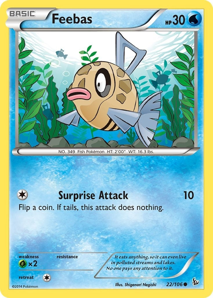Image for Feebas (22/106) [XY - Flashfire] - Pokemon