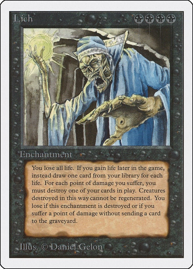 Image for Lich [Unlimited Edition] - Magic: The Gathering