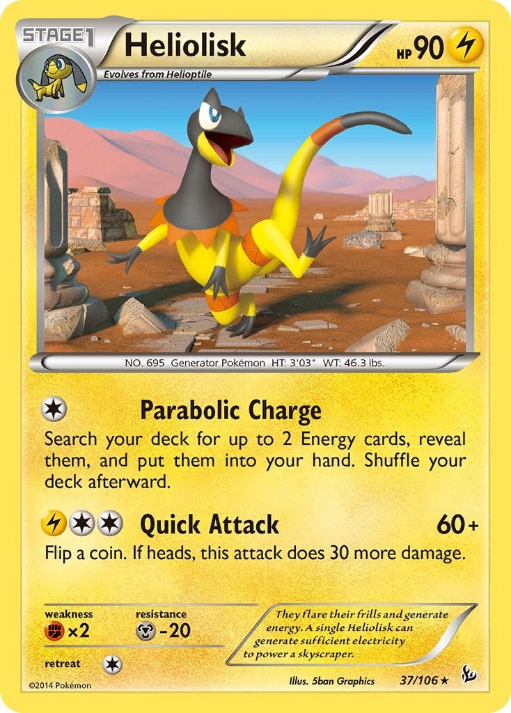 Image for Heliolisk (37/106) [XY - Flashfire] - Pokemon