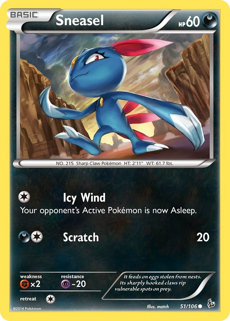 Image for Sneasel (51) (51/106) [XY - Flashfire] - Pokemon